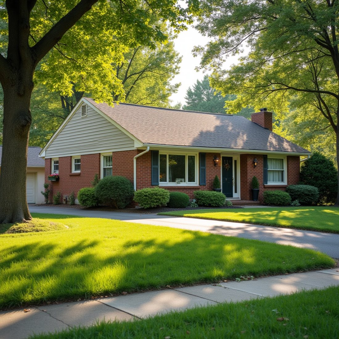 Well kept brick single family home on a quiet street in Bensalem, Bucks County PA